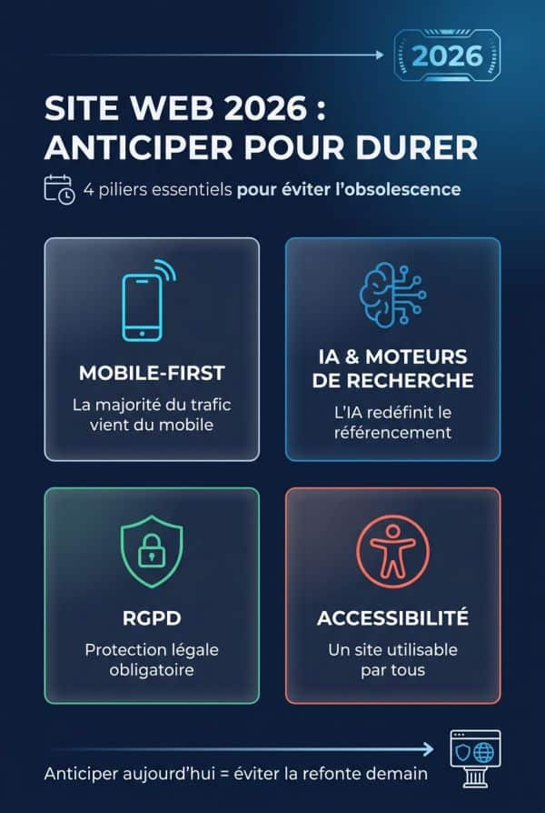 Ce qu'il faut anticiper pour un site pérenne en 2026